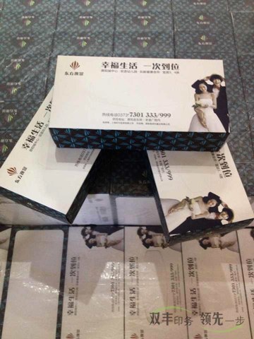 河南印刷廠年底企業(yè)促銷(xiāo)宣傳紙抽盒印刷